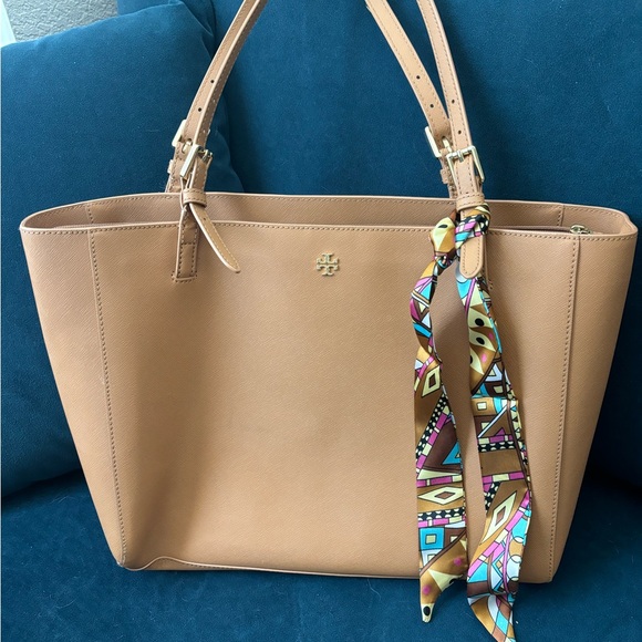 - Tory Burch light brown bag